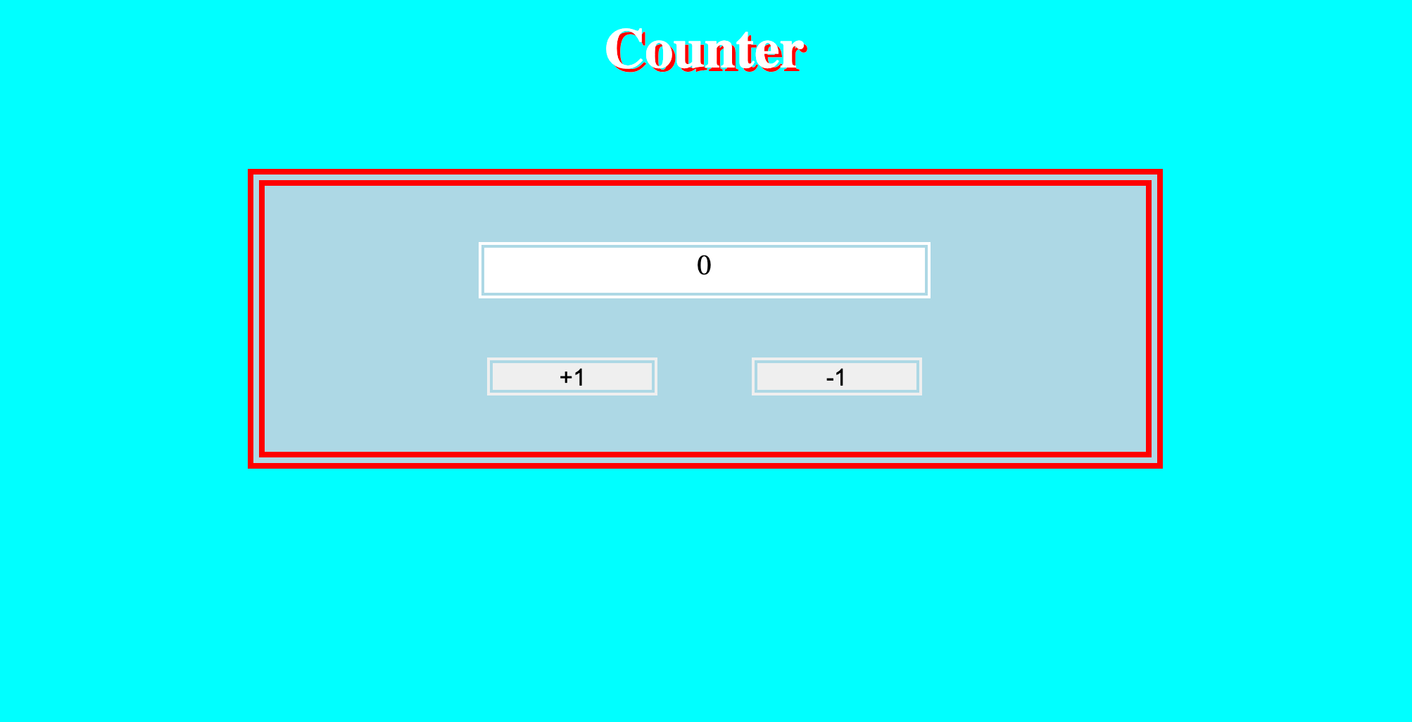 Javascript Counter